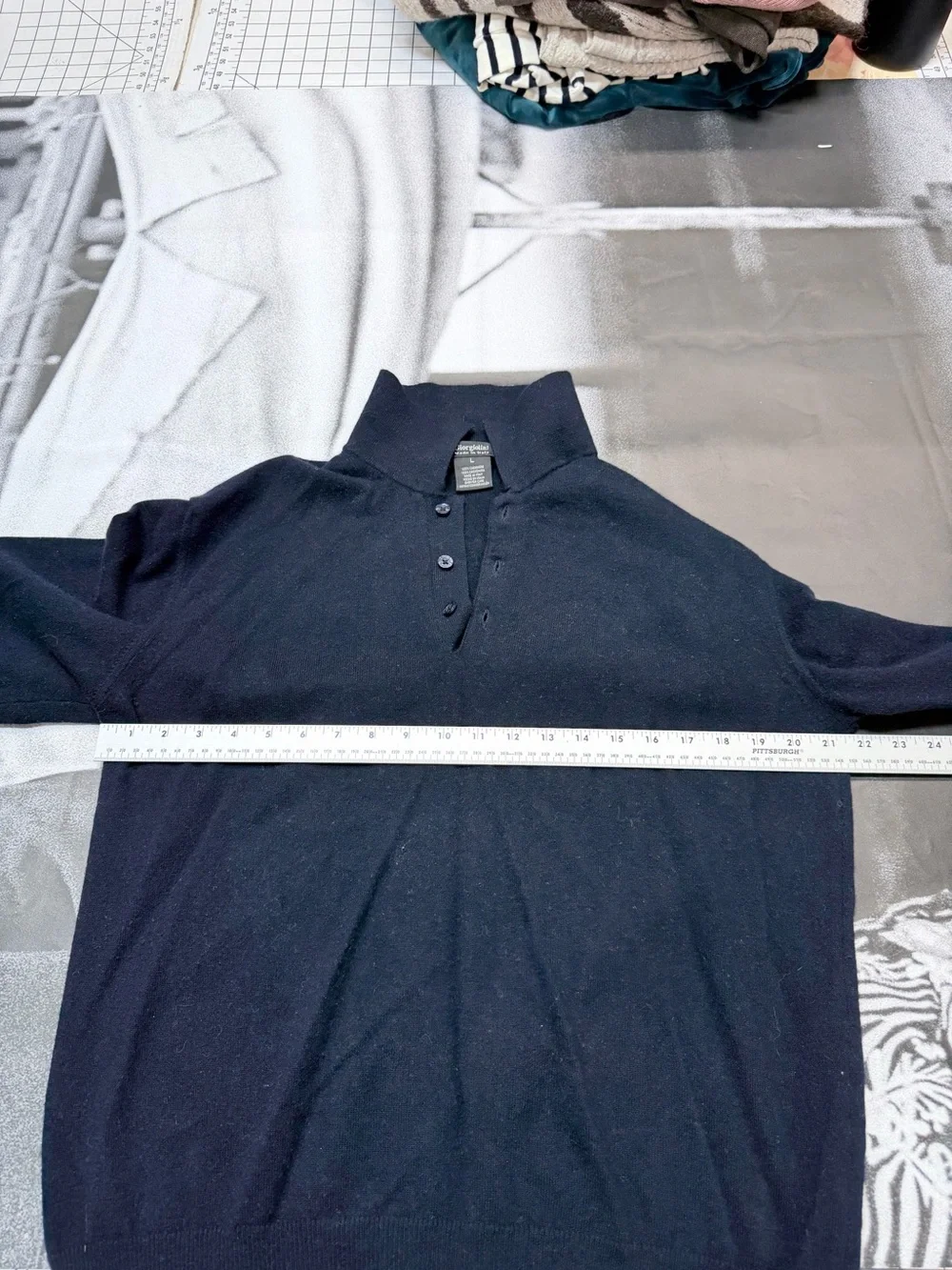 Giorgiolini Made In Italy 100% Cashmere Mens sz Large Sweater A53